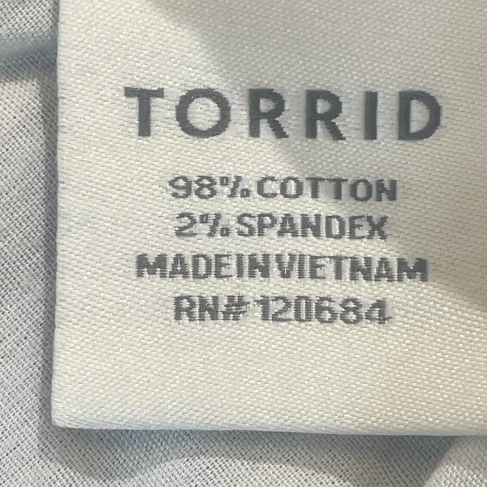 TORRID WOMENS SIZE 20 Light Blue Jean Shorts